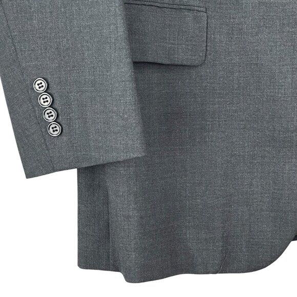 Brooks Brothers Men's Wool Black Blazer Size 42 Regular Three Buttons Full Lined - Picture 4 of 13